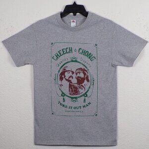 New "Cheech & Chong Toke It Out" Zig Zag Unisex Silkscreen T-Shirt. Small–3XL